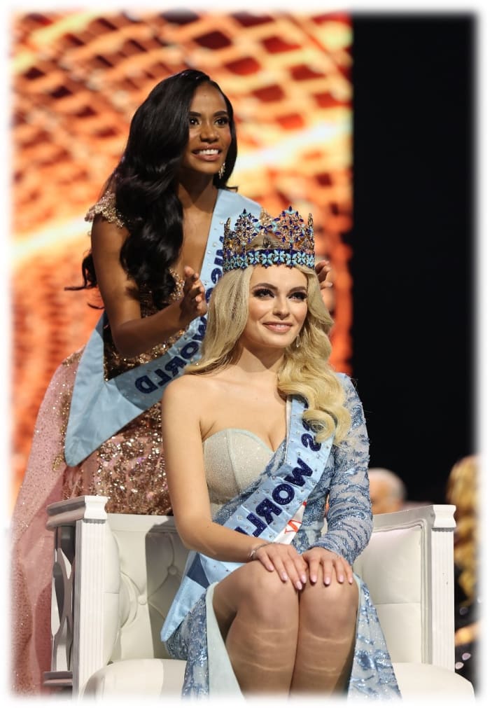 Karolina Bielawska From Poland Crowned The Th Miss World Miss World