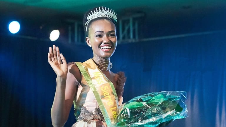 Sarah Laura Tucker represents Sierra Leone! - Miss World