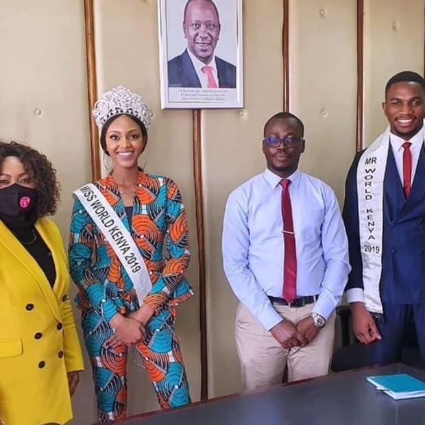 Miss World Kenya Organisation help combat Covid-19 with Ministry of Health 1