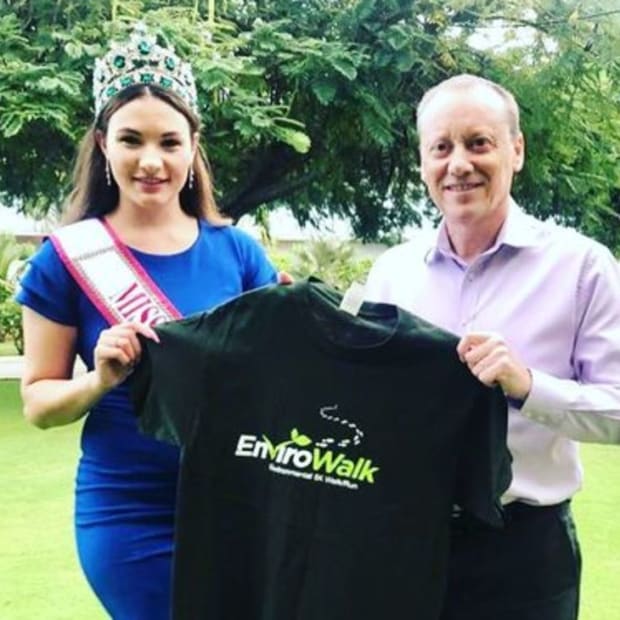 Miss World Cayman Islands in EnviroWalk