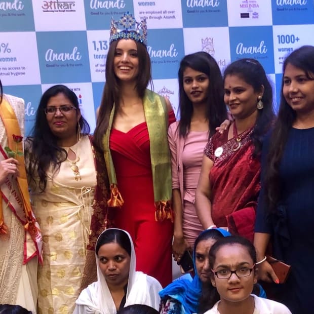 Miss World spreads message about importance of feminine hygiene 1