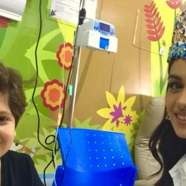 Miss World brightens up The Children's Hospital of Brasilia 1