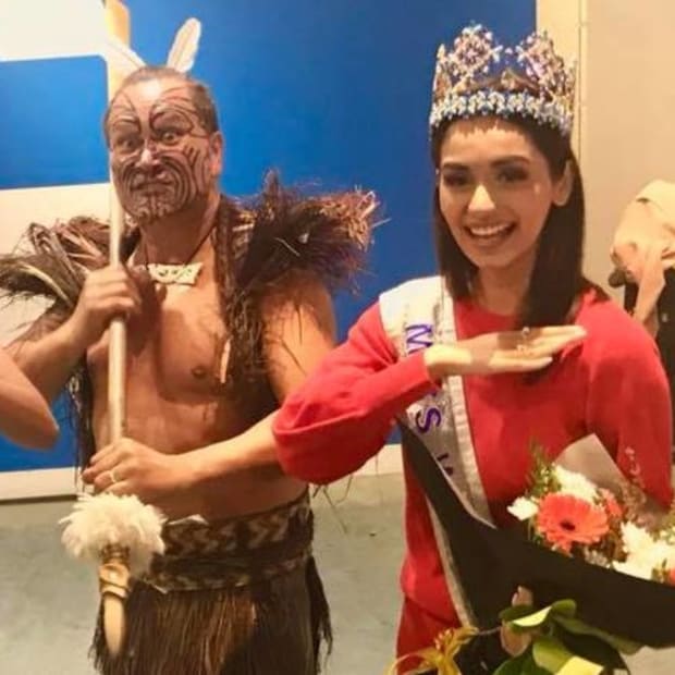 Maori Welcome for Miss World! 1