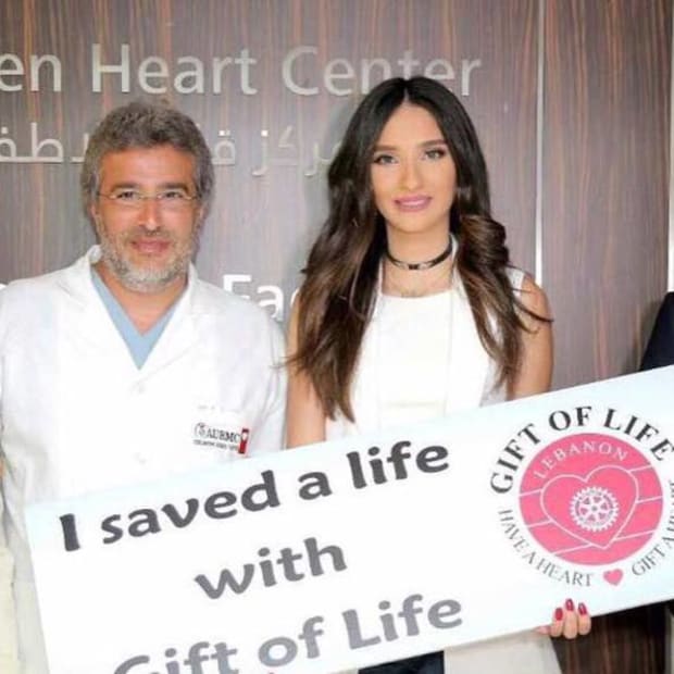 Miss World Lebanon saves a life with Gift Of Life Lebanon