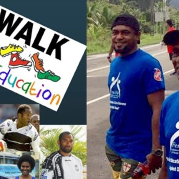 Miss World Fiji walks 416km for the Foundation For The Education of Needy Children 1