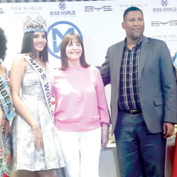 Nkosi Zwelivelile Mandela, MP joins the Miss World Organisation to do charity work in the Philippines 1