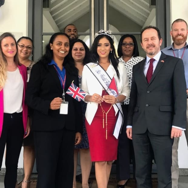 Miss World Trinidad & Tobago’s courtesy call to the British High Commissioner 1