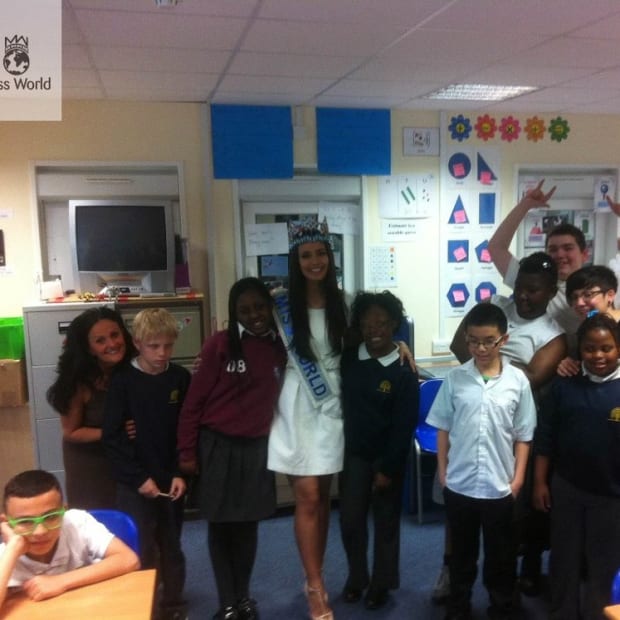 Miss World Visits Brent Knoll