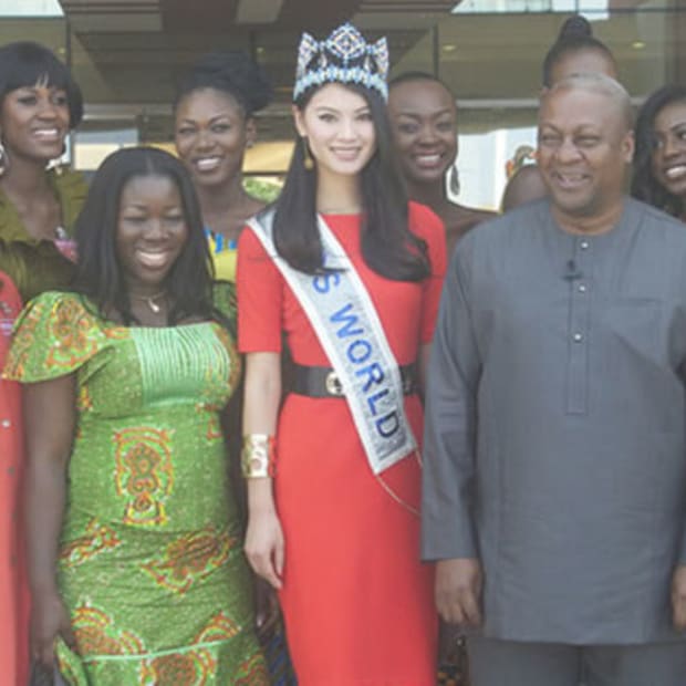 Miss World On Charity Tour Of Ghana