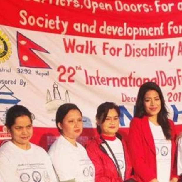 Nepal in Walk for Disability Awareness